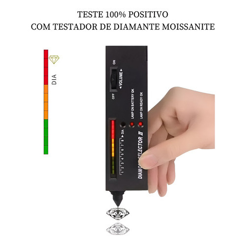Anel Soltário 1 Quilate Cravejado Prata 925 Moissanite - Image 8