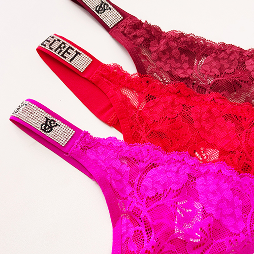 Calcinha Strass Fio Tanga Secret Love Lateral Brilhante Luxo Dia Especial - Image 3